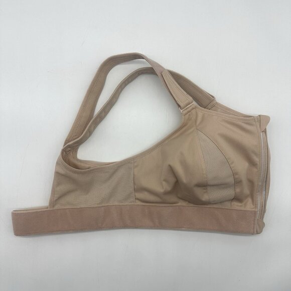 SHEFIT Ultimate Sports Bra High Impact Size 4Luxe / 4X Sandstorm Beige Front Zip - Picture 5 of 8